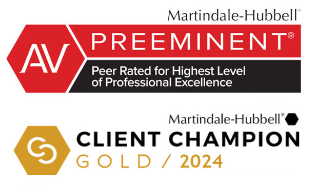 Martindale Hubbell Preeminent and Client Champion Awards for Dodd & Dodd Attorneys and Allen M Dodd