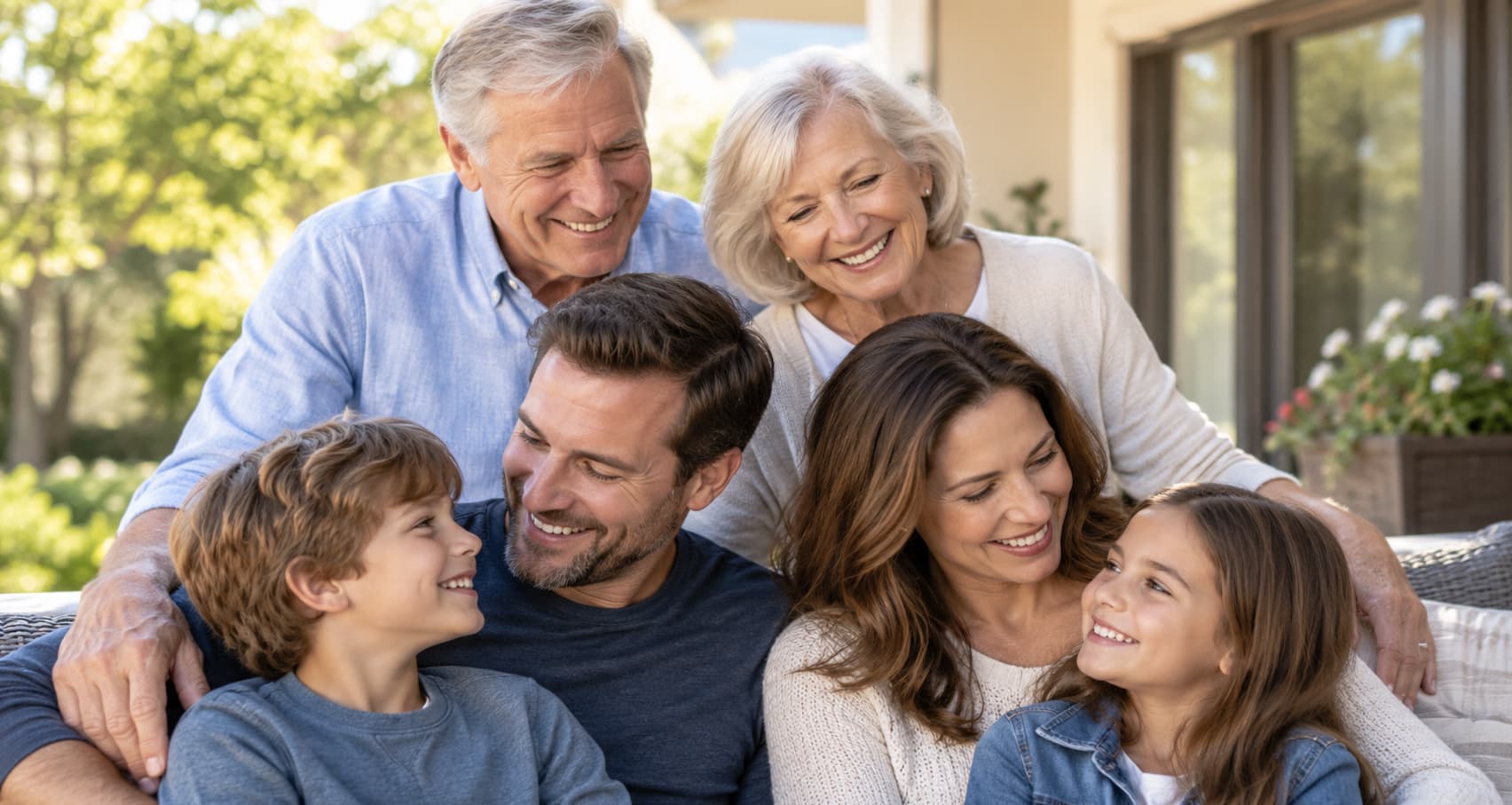 A family with multiple generations
